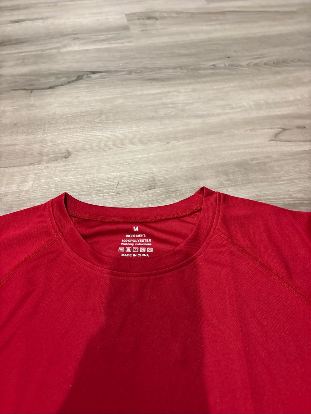Red Performance Crew Neck Tee - Picture 2 of 2